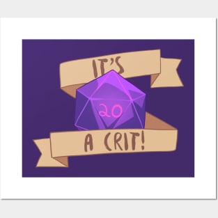 It's a Crit! Purple Posters and Art